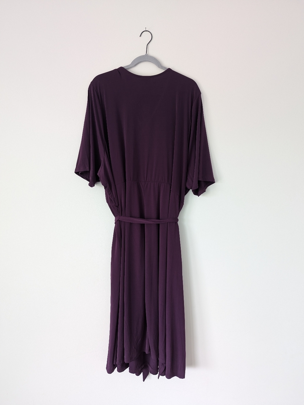 NWT Torrid 6X Midi Studio Knit Surplice Wrap Dress in Winter Bloom Stretch - Picture 7 of 12